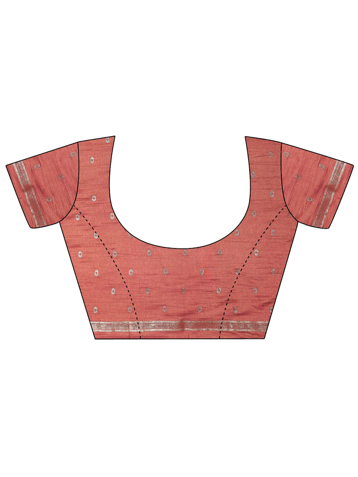 Mustard Printed Silk Blend Saree With Unstitched Blouse Piece