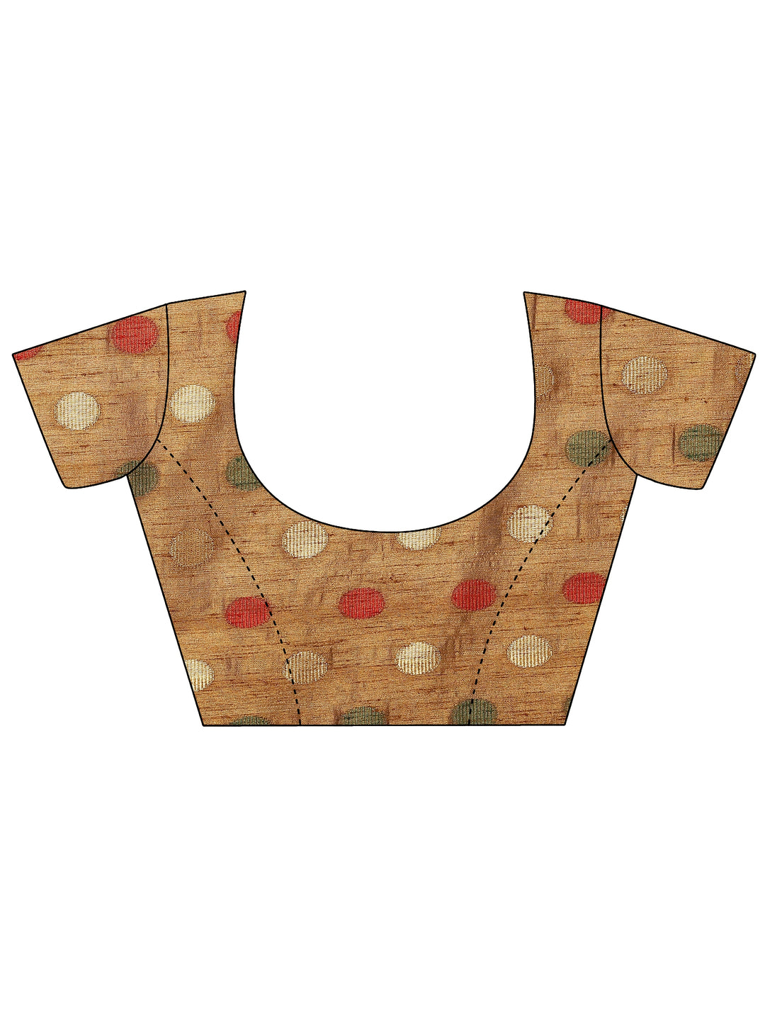 Gold Embellished Silk Blend Sarees With Unstitched Blouse Piece