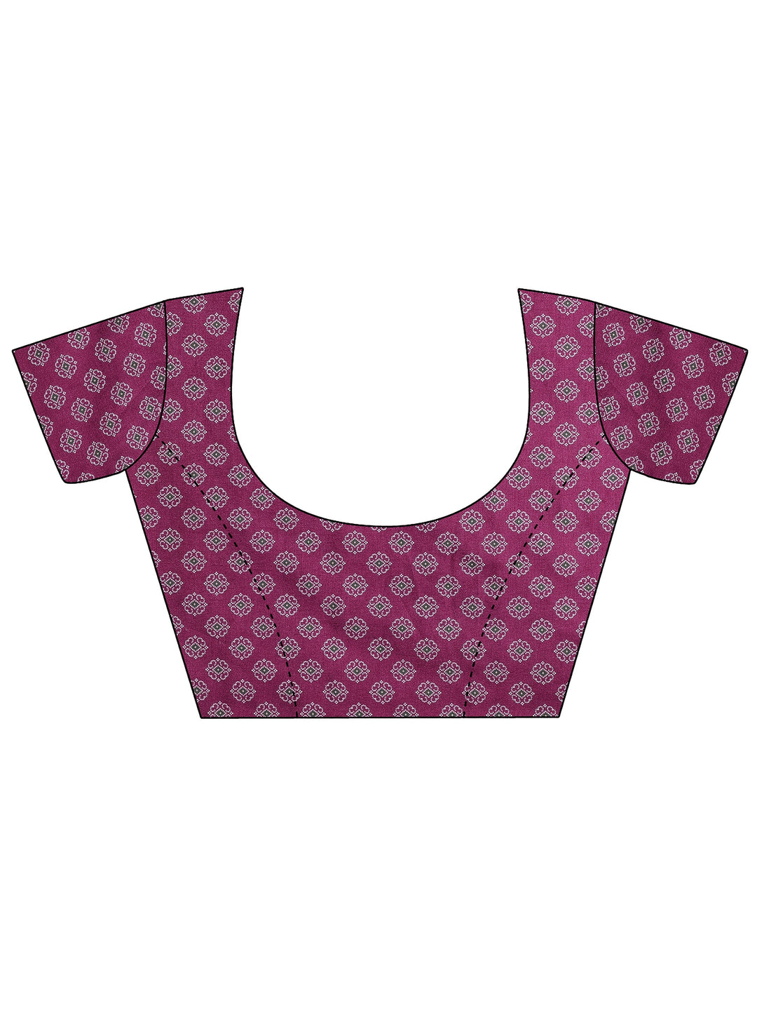 Pink Bandhani Printed Silk Blend Saree With Unstitched Blouse Piece