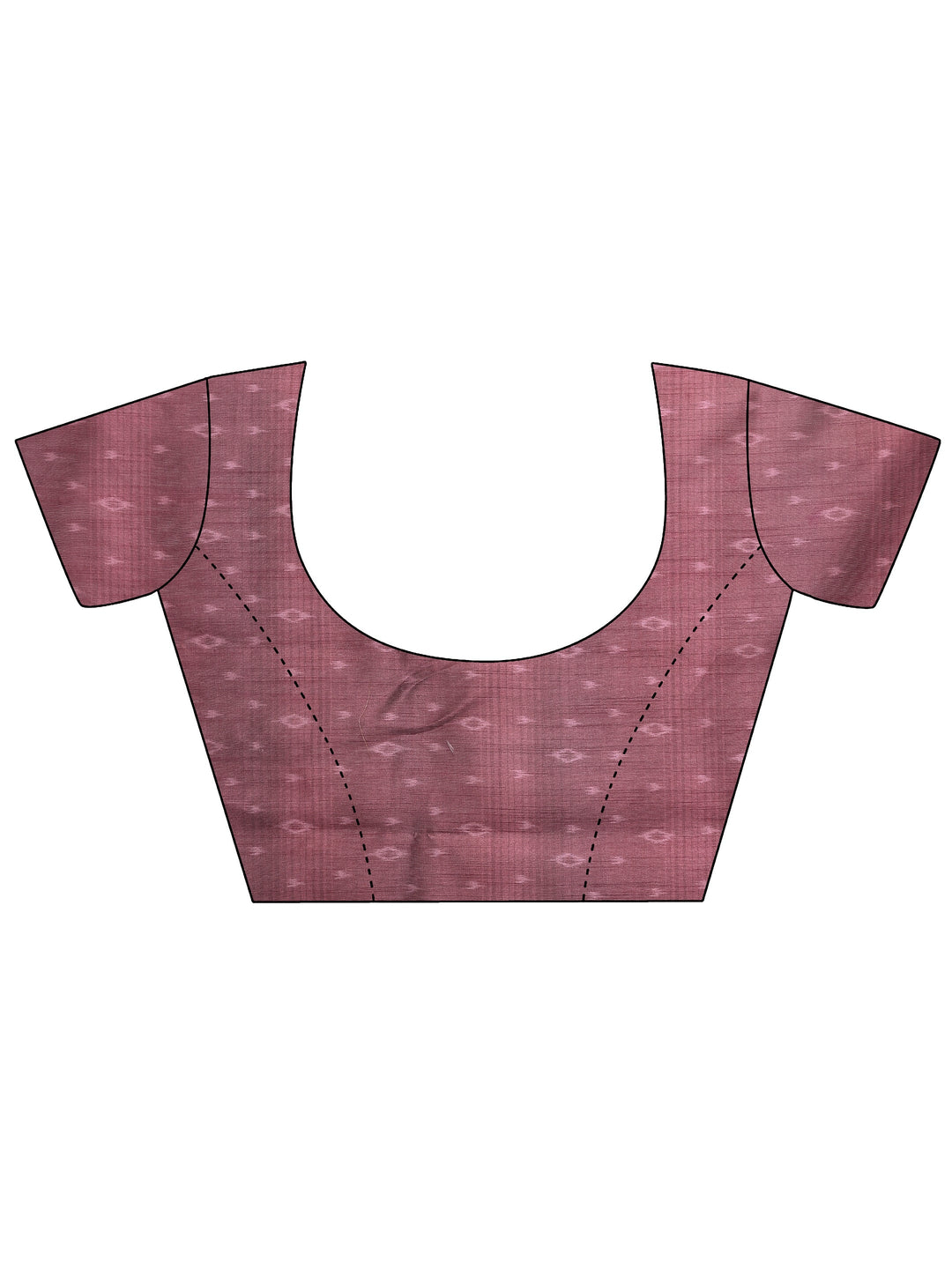 Purple Tribal Printed Sarees With Unstitched Blouse Piece