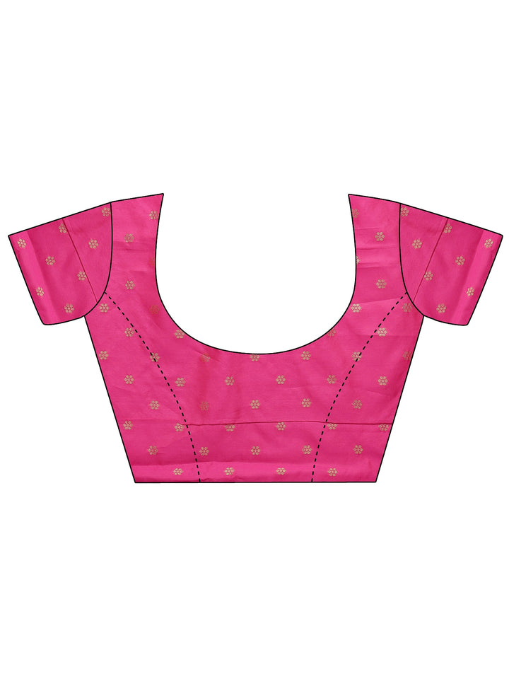 Green Woven Design Silk Blend Sarees With Unstitched Blouse Piece