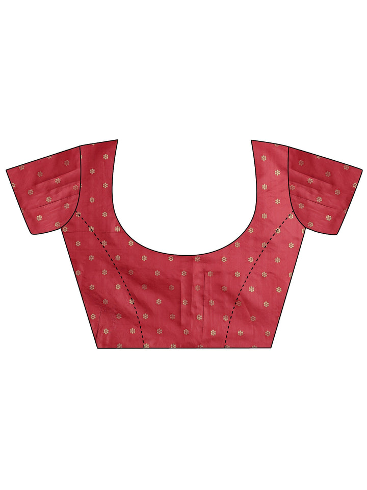 Green Woven Design Silk Blend Sarees With Unstitched Blouse Piece