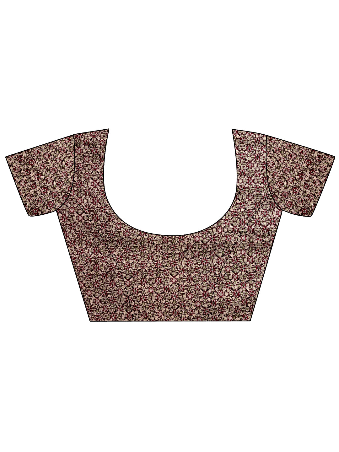 Pink Printed Georgette Saree With Unstitched Blouse Piece