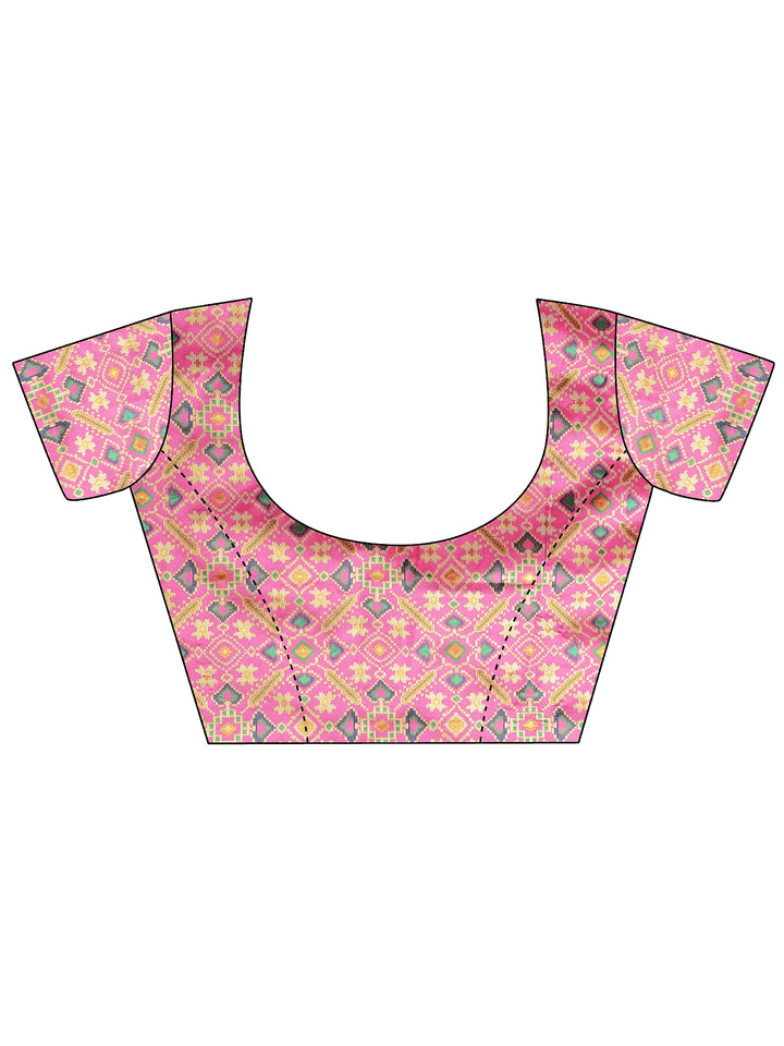 Green Woven Design Silk Blend Saree With Unstitched Blouse Piece