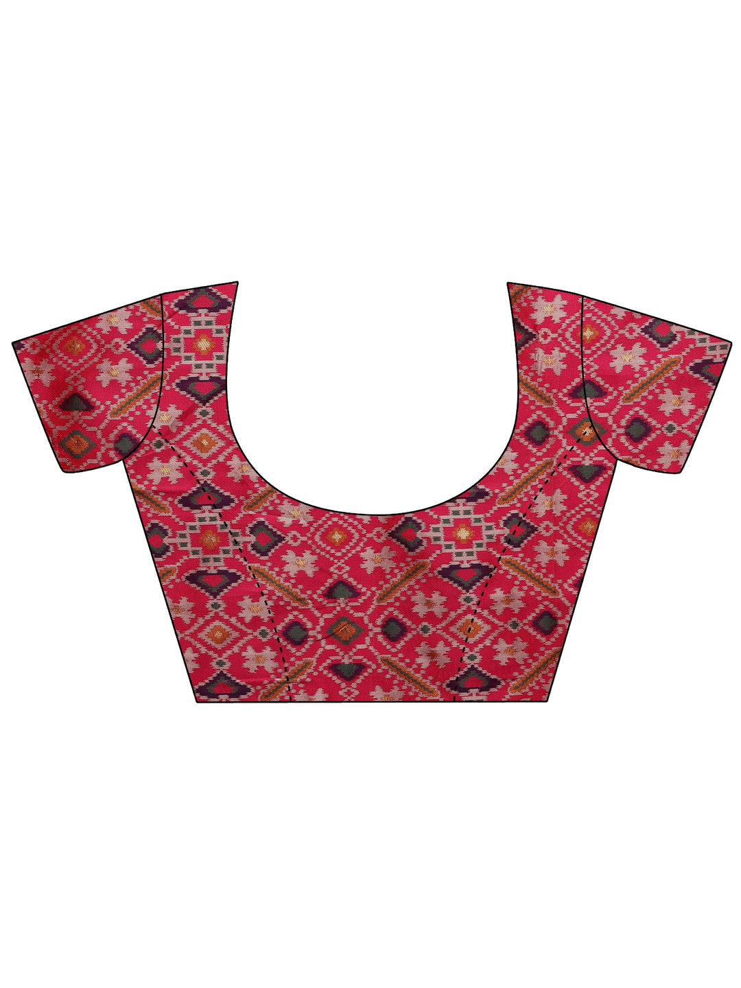 Purple Woven Design Silk Blend Saree With Unstitched Blouse Piece