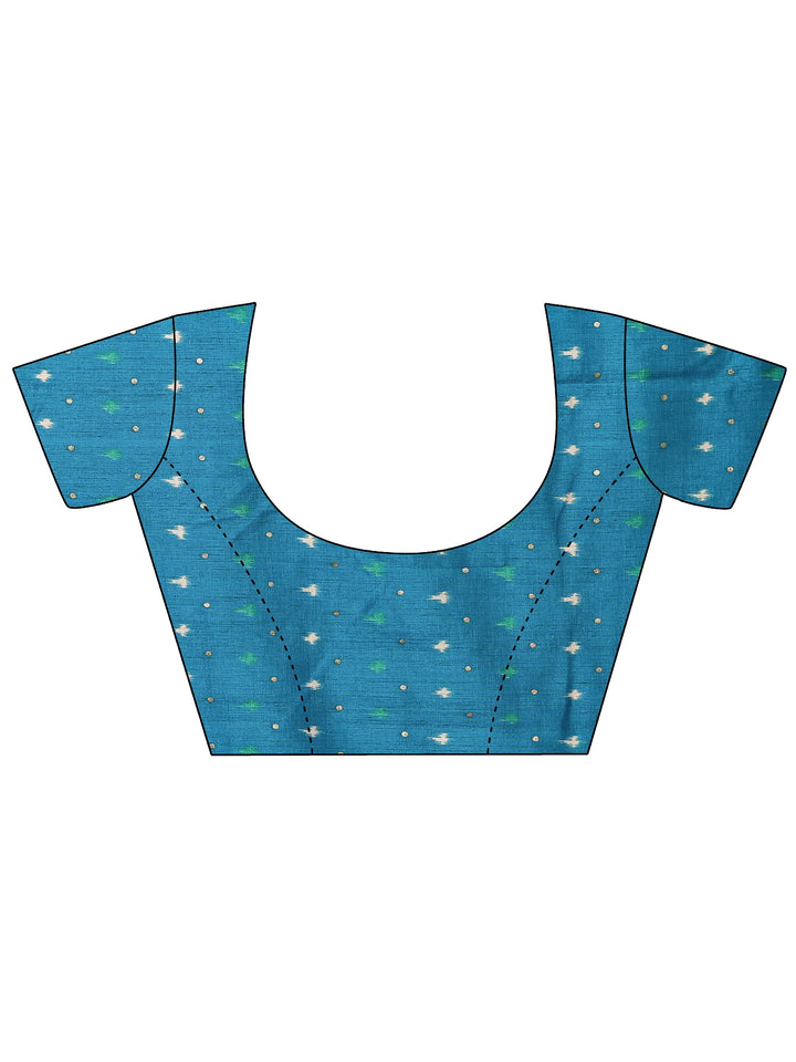 Pink Printed Silk Blend Sarees With Unstitched Blouse Piece