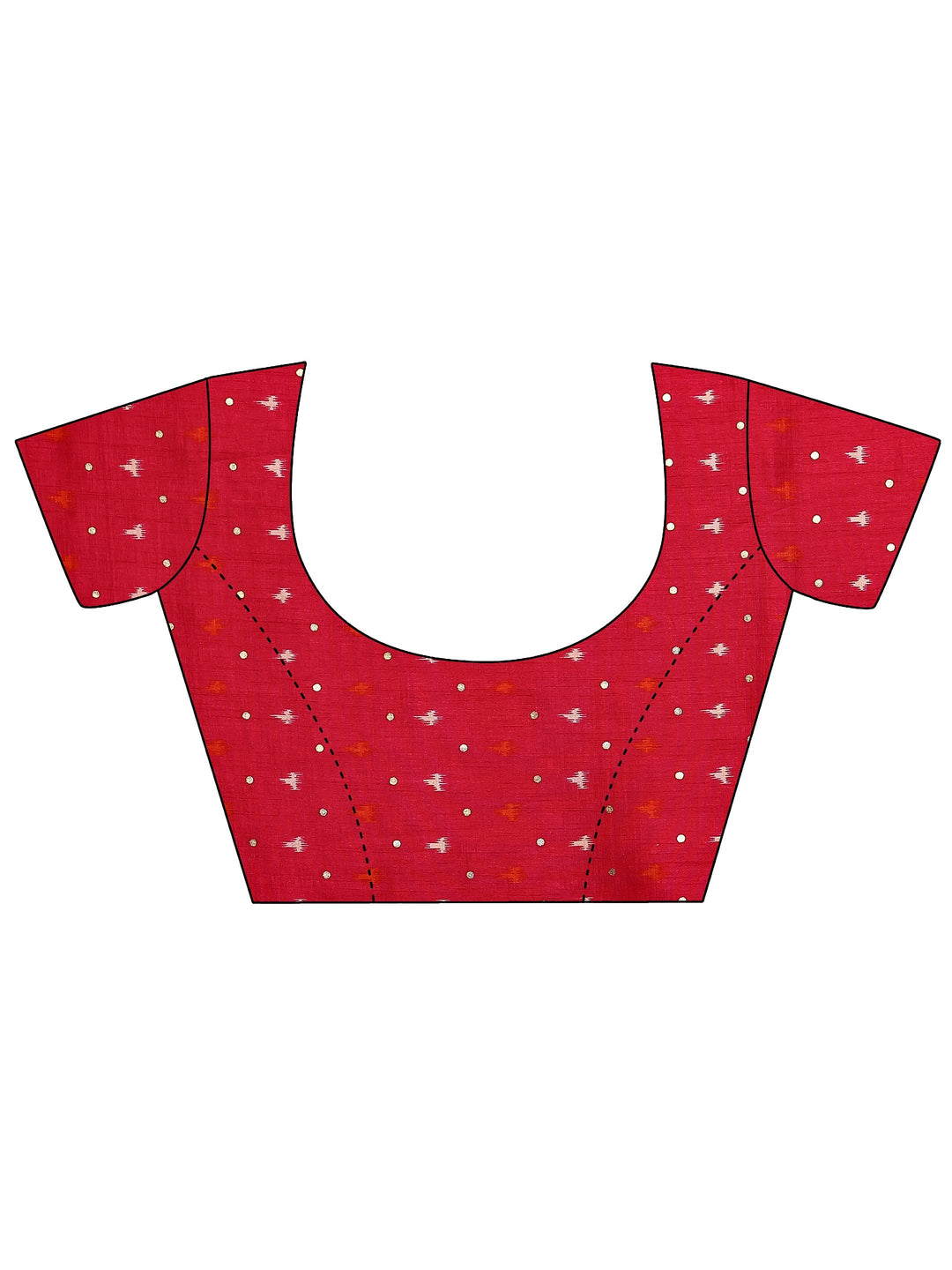 Green Printed Silk Blend Sarees With Unstitched Blouse Piece