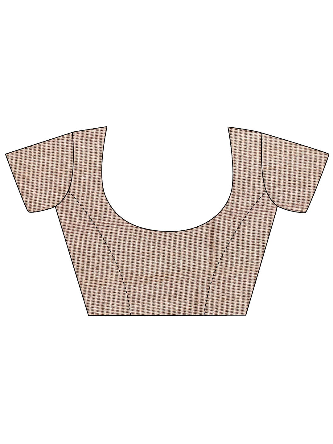 Beige Kalamkari Printed Sarees With Unstitched Blouse Piece