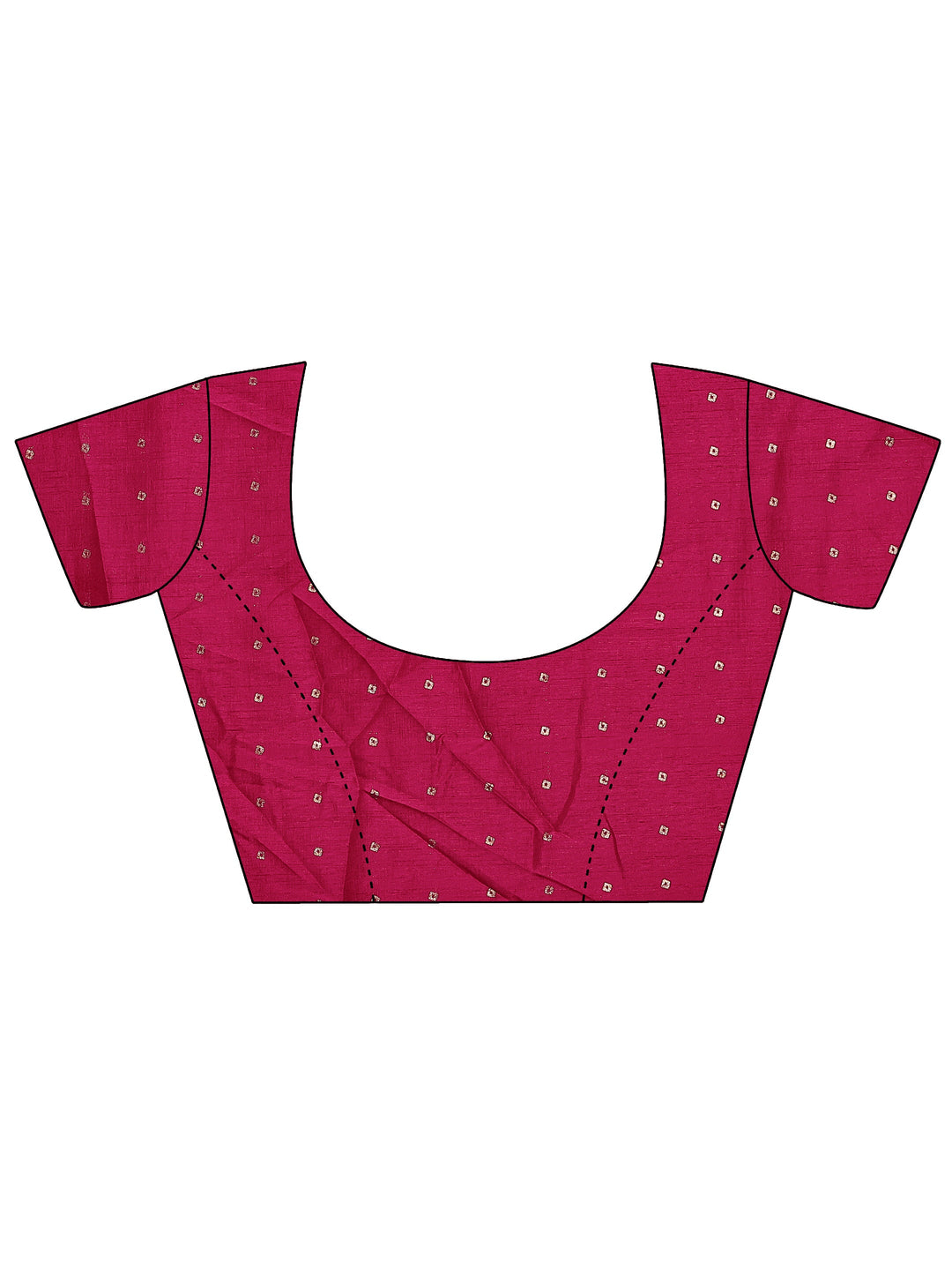 Pink Bandhani Printed Sarees With Unstitched Blouse Piece