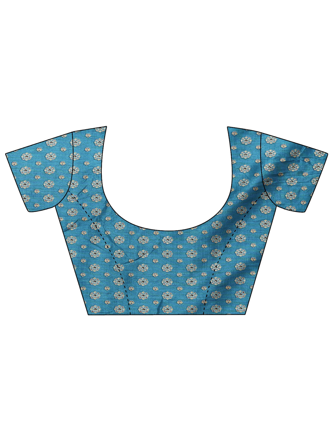 Green Bandhani Printed Sarees With Unstitched Blouse Piece