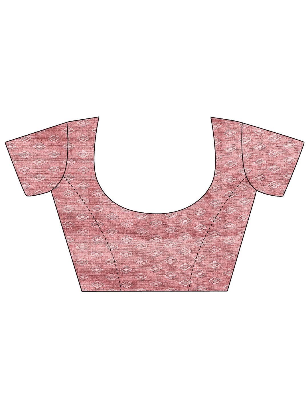 Mauve Printed Silk Blend Saree With Unstitched Blouse Piece