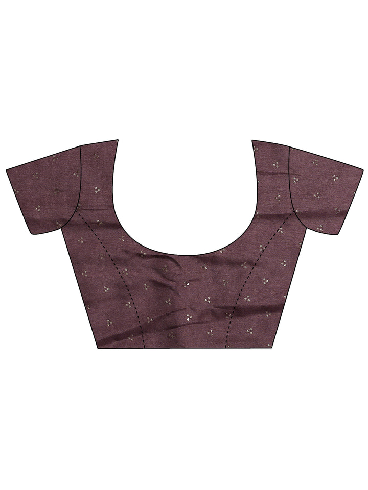 Beige Woven Design Silk Blend Saree With Unstitched Blouse Piece