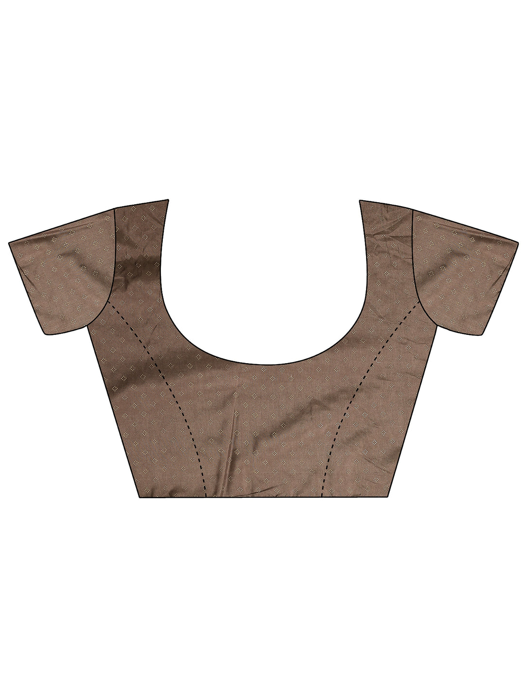 Taupe Woven Design Silk Blend Saree With Unstitched Blouse Piece