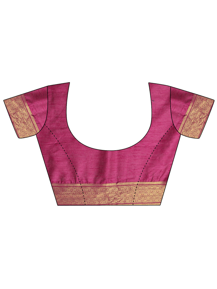 Green Woven Design Silk Blend Saree With Unstitched Blouse Piece