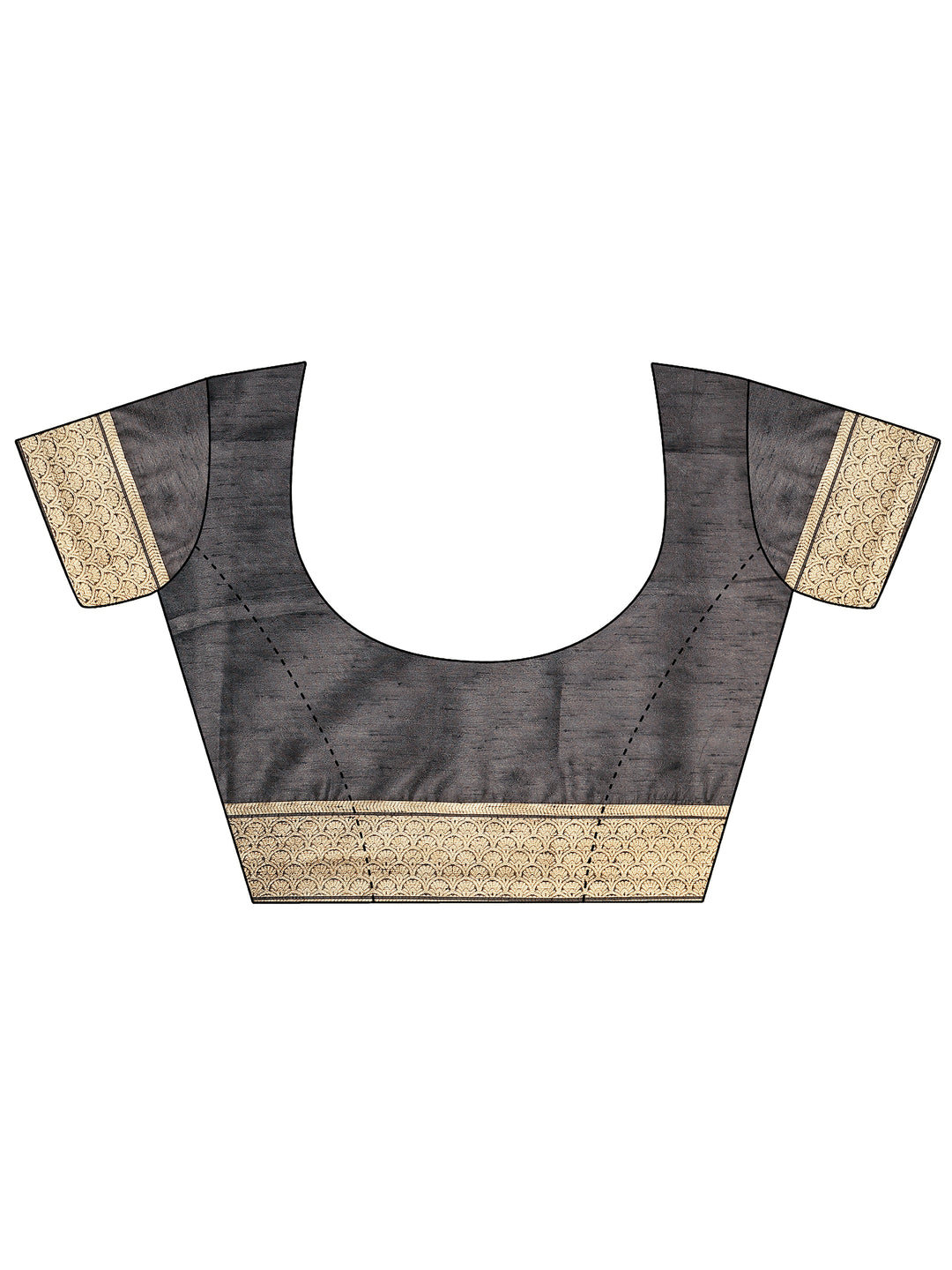 Beige Woven Design Silk Blend Saree With Unstitched Blouse Piece