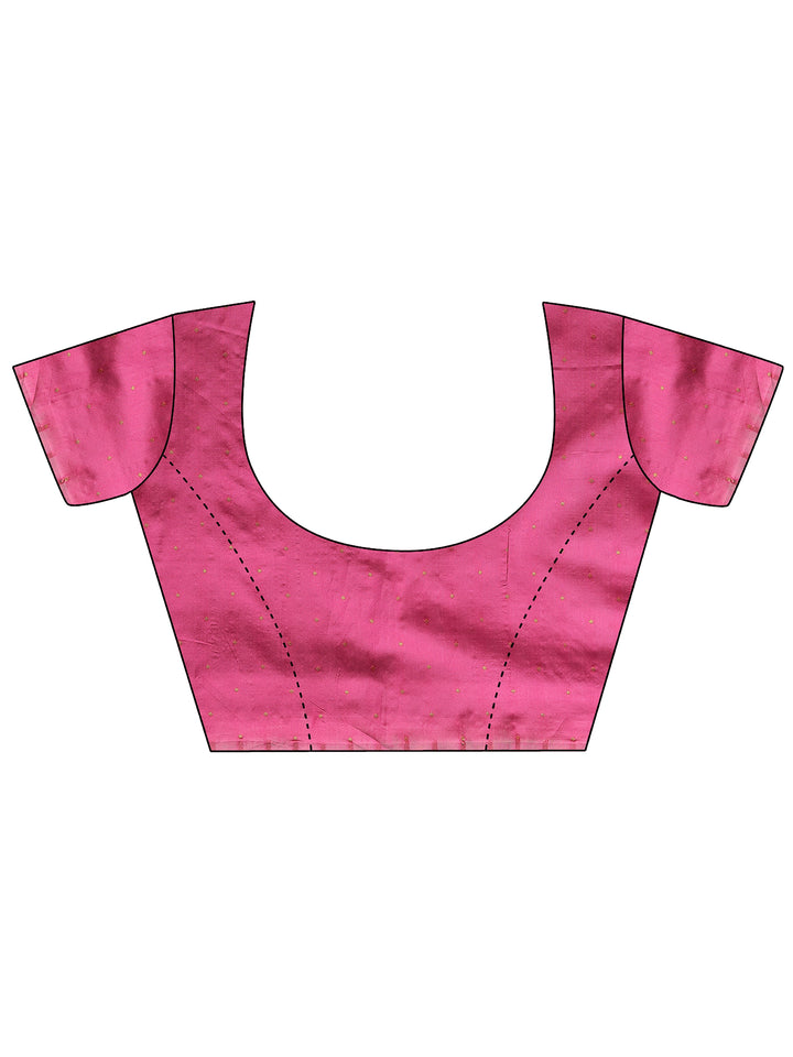 Mustard Woven Design Silk Blend Banarasi Saree With Unstitched Blouse Piece