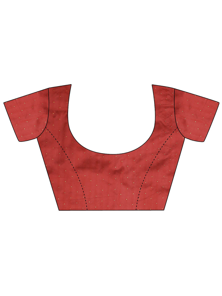 Green Woven Design Silk Blend Saree With Unstitched Blouse Piece