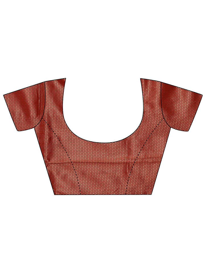 Green Woven Design Silk Blend Saree With Unstitched Blouse Piece