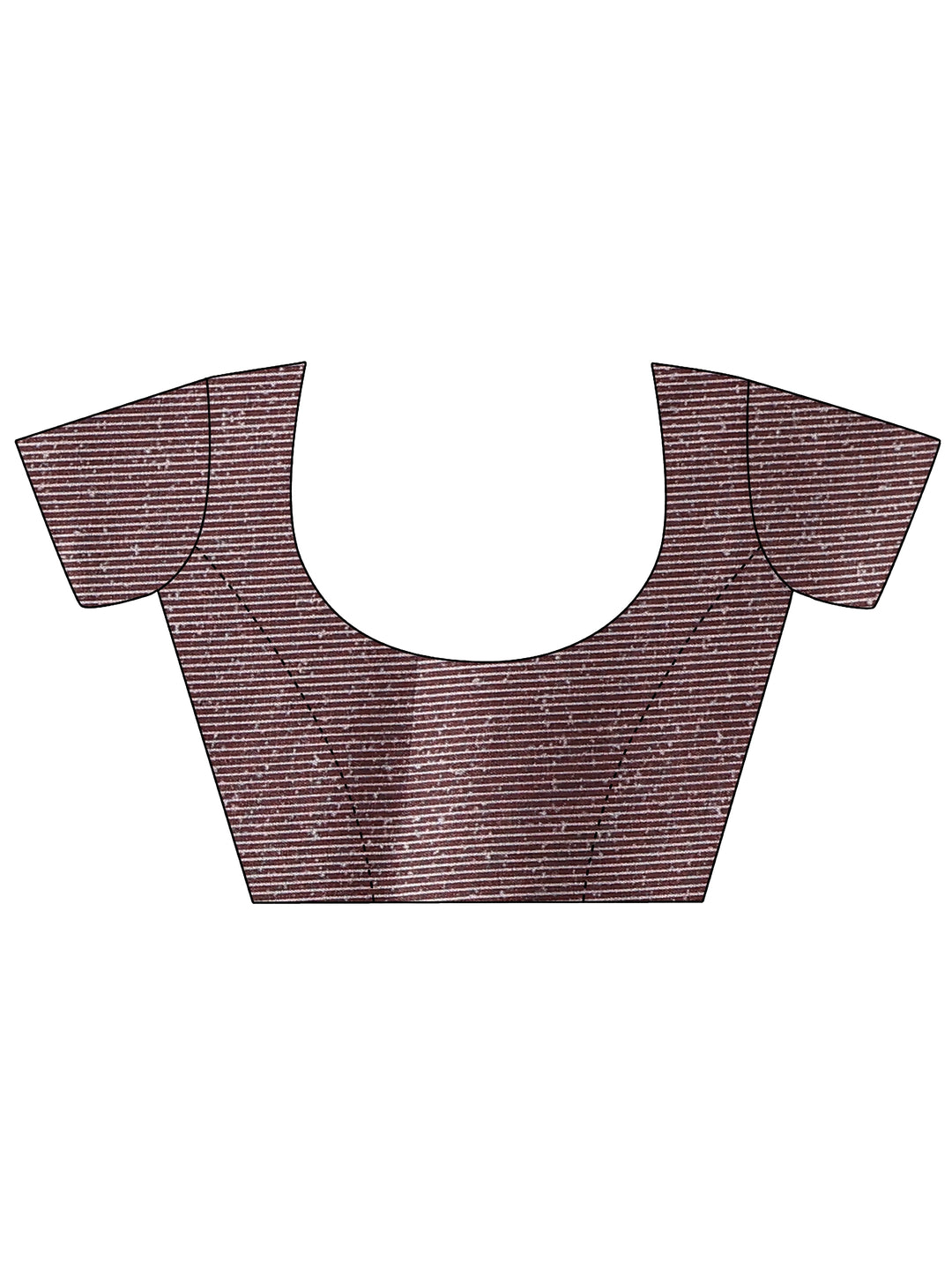 Purple Printed Silk Blend Saree With Unstitched Blouse Piece