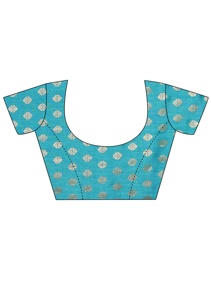 Pink Tribal Printed Silk Blend Saree With Unstitched Blouse Piece