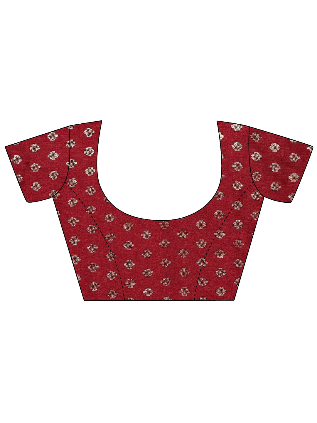 Blue Printed Silk Blend Sarees With Unstitched Blouse Piece