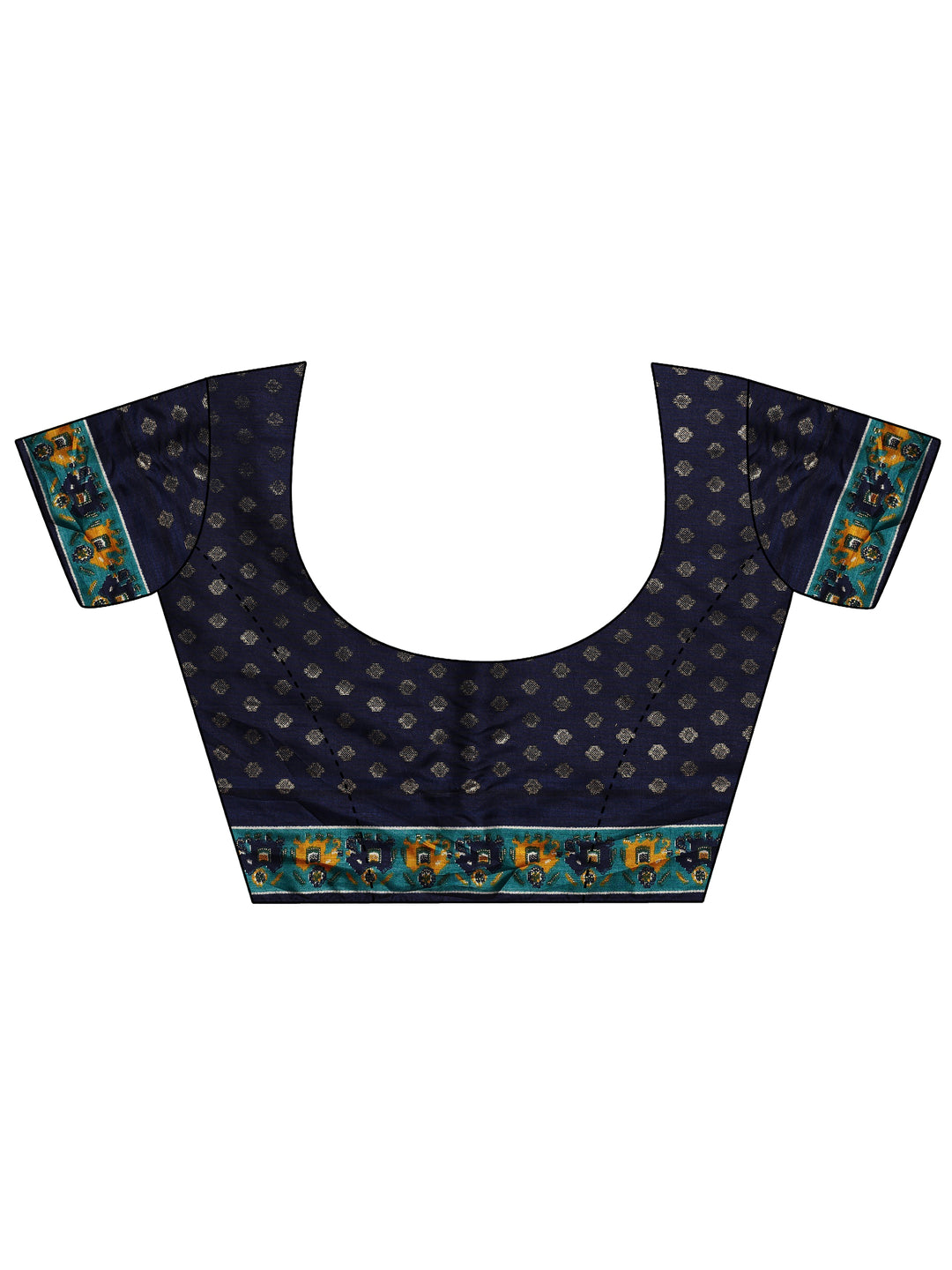 Pink Printed Silk Blend Saree With Unstitched Blouse Piece