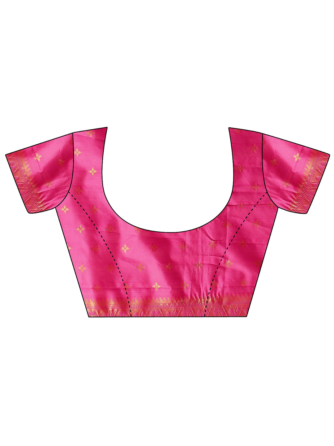 Yellow Woven Design Silk Blend Banarasi Saree With Unstitched Blouse Piece