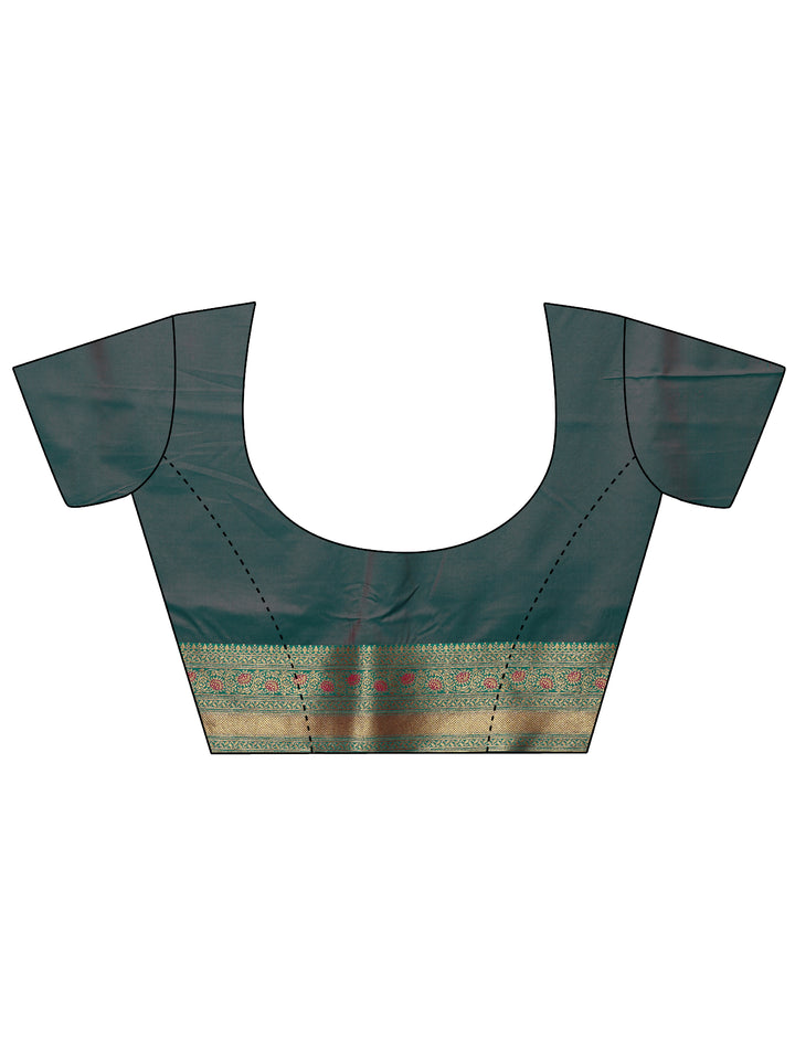 Pink Woven Design Silk Blend Sarees With Unstitched Blouse Piece