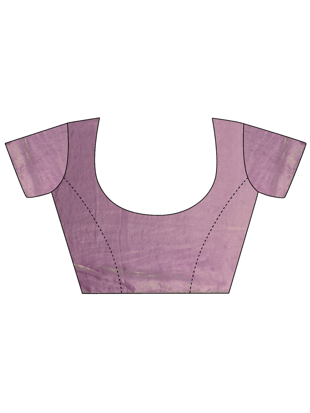 Lavender Embellished Silk Blend Saree With Unstitched Blouse Piece