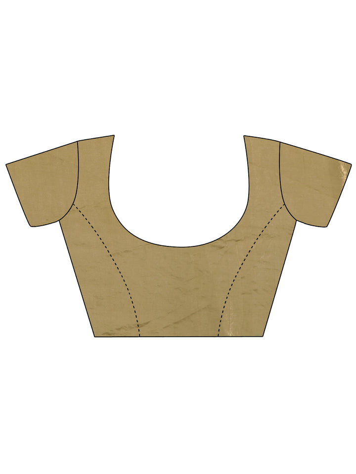 Green Embellished Silk Blend Saree With Unstitched Blouse Piece