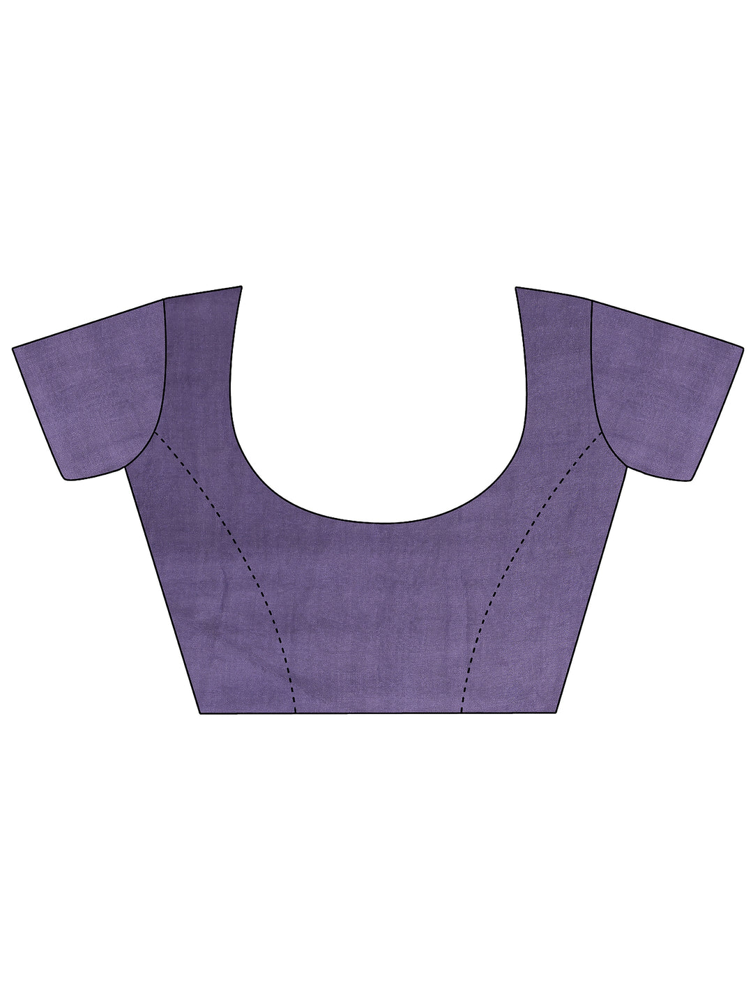 Lavender Embellished Silk Blend Saree With Unstitched Blouse Piece