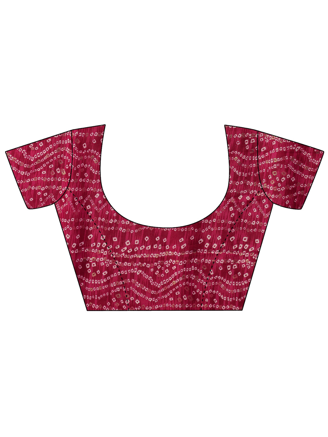 Pink Embellished Silk Blend Saree With Unstitched Blouse Piece