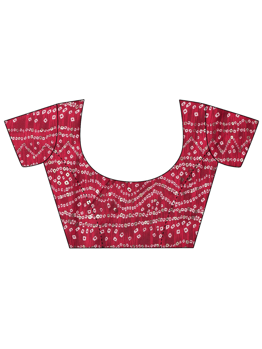 Pink Embellished Silk Blend Saree With Unstitched Blouse Piece