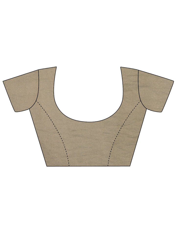 Green Embellished Silk Blend Saree With Unstitched Blouse Piece