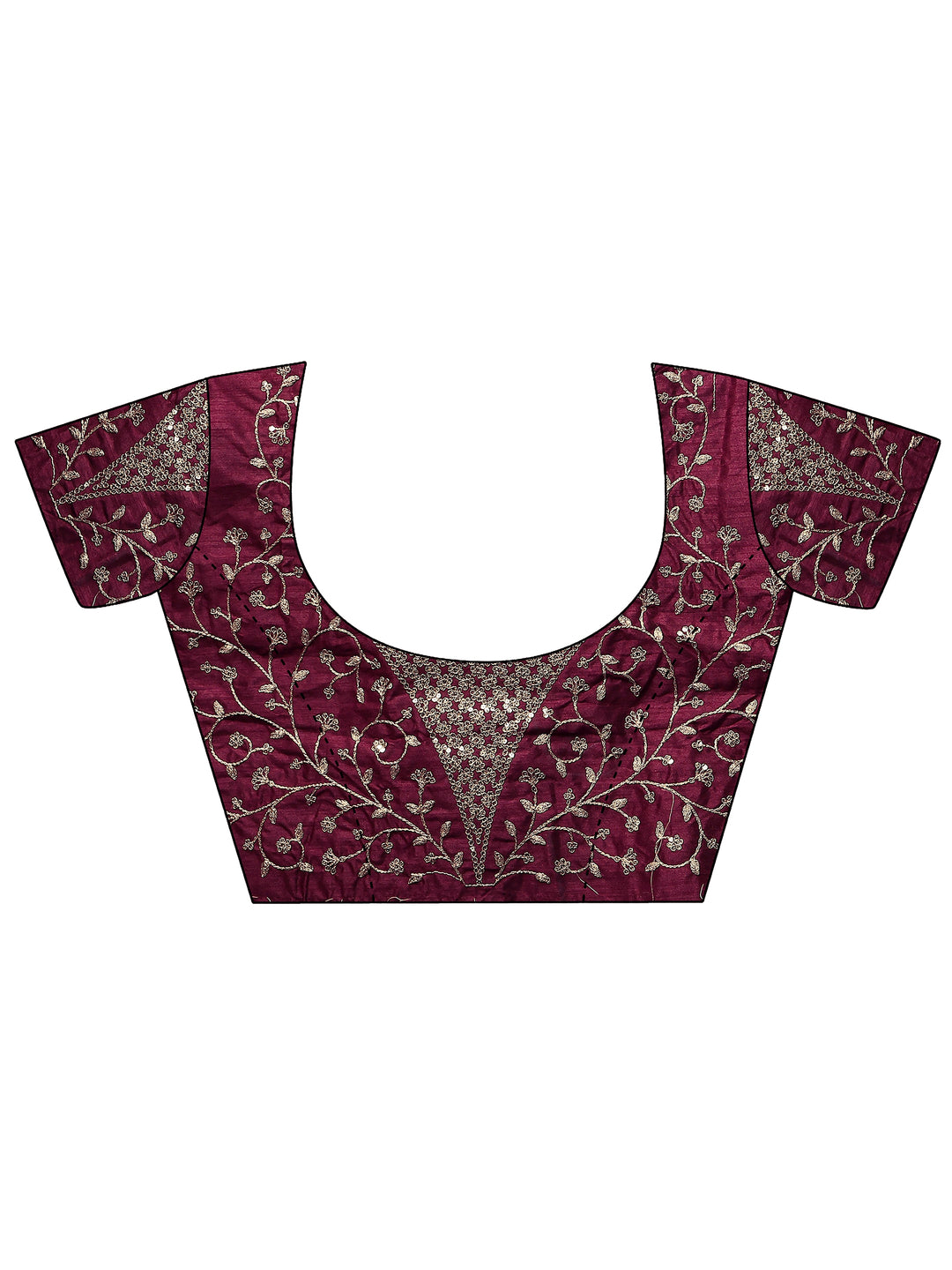 Mauve Solid Silk Blend Saree With Unstitched Blouse Piece