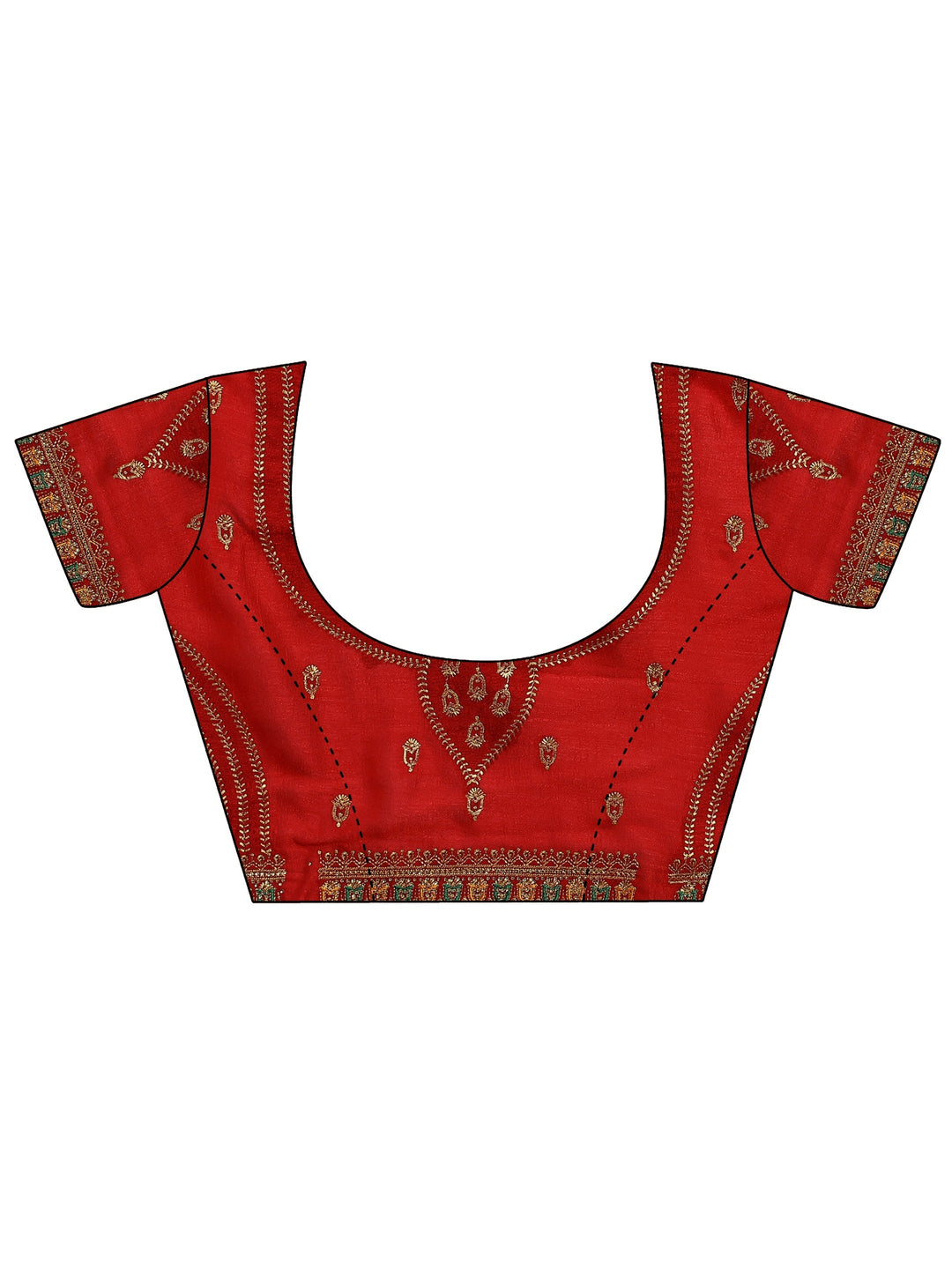 Mustard Embellished Silk Blend Saree With Unstitched Blouse Piece