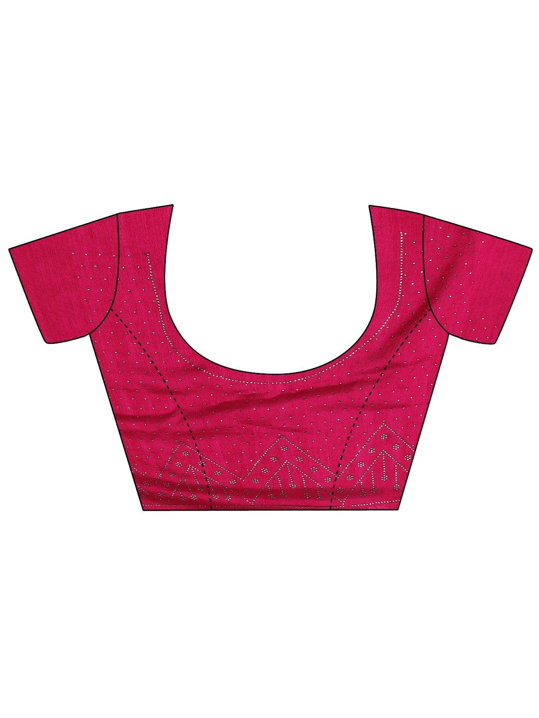 Off White Embellished Silk Blend Saree With Unstitched Blouse Piece