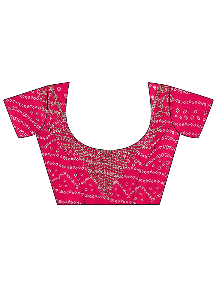 Gold Woven Design Banarsi Silk Blend Saree With Unstitched Blouse Piece