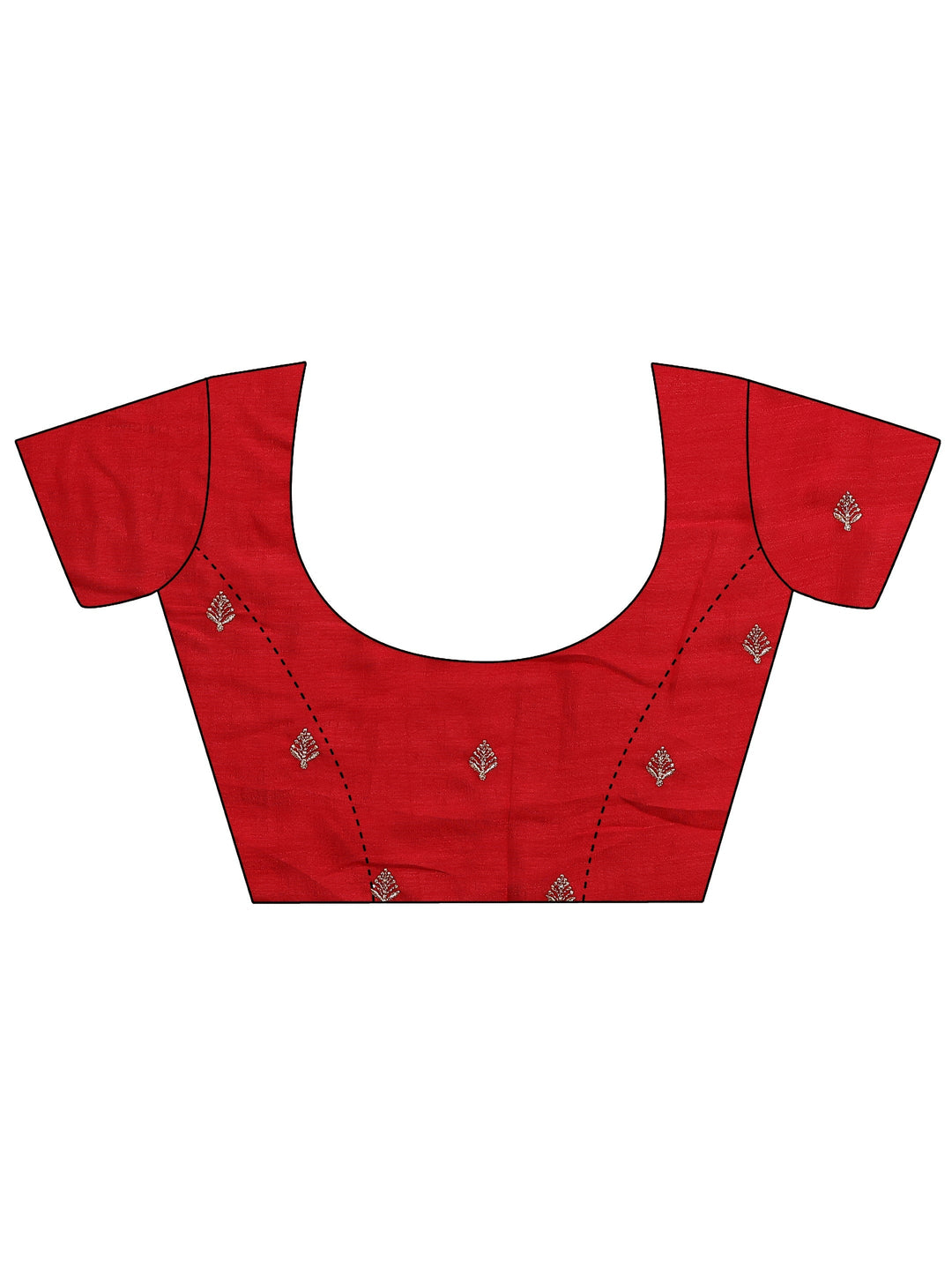 Mustard Embellished Silk Blend Saree With Unstitched Blouse Piece