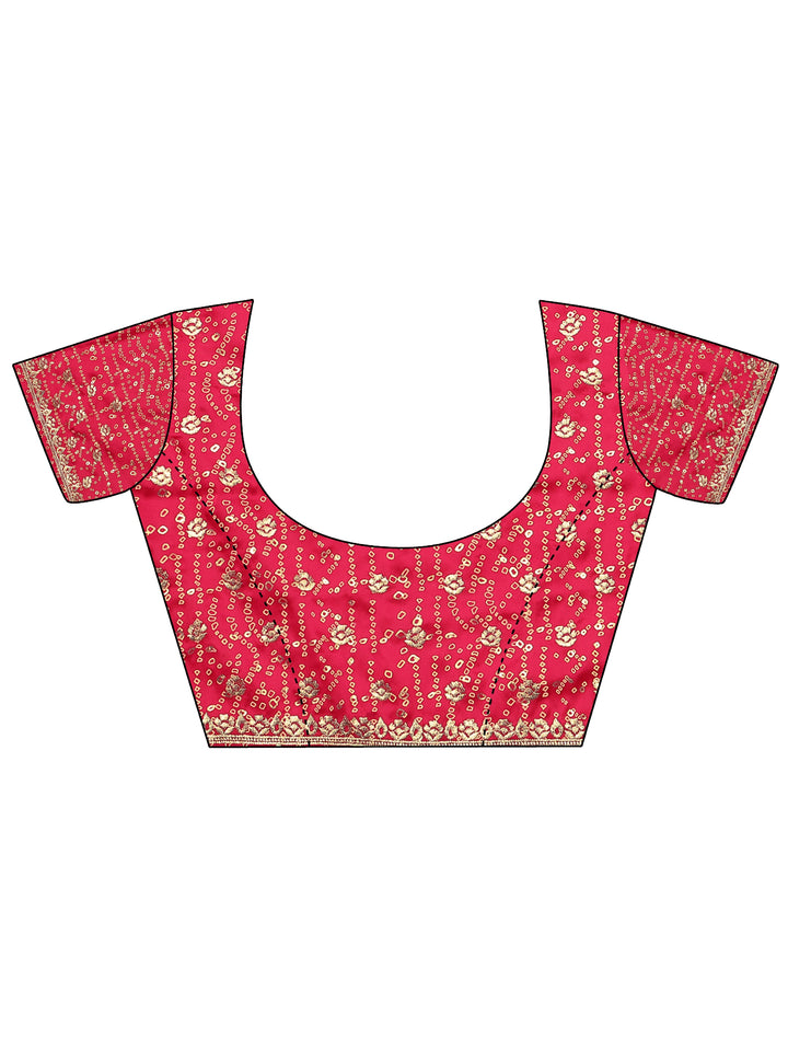 Green Embellished Silk Blend Saree With Unstitched Blouse Piece