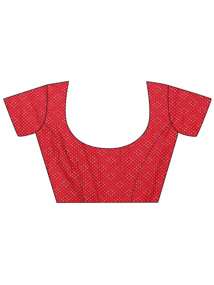 Off White Embellished Silk Blend Saree With Unstitched Blouse Piece