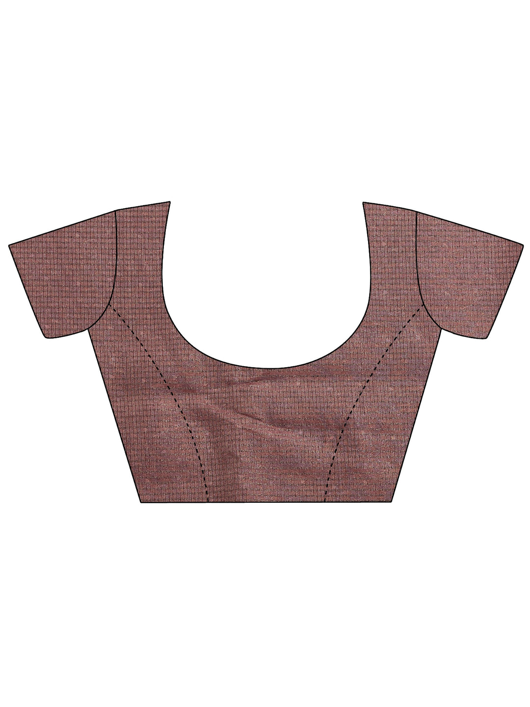 Mauve Printed Silk Blend Saree With Unstitched Blouse Piece