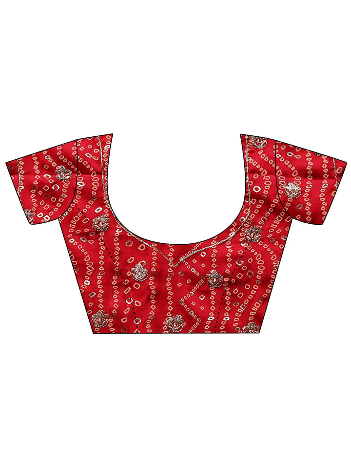 Green Embellished Silk Blend Saree With Unstitched Blouse Piece