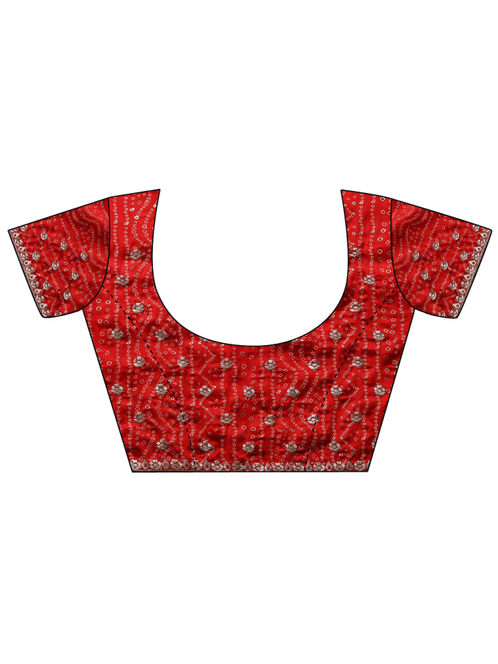 Mustard Embellished Silk Blend Saree With Unstitched Blouse Piece