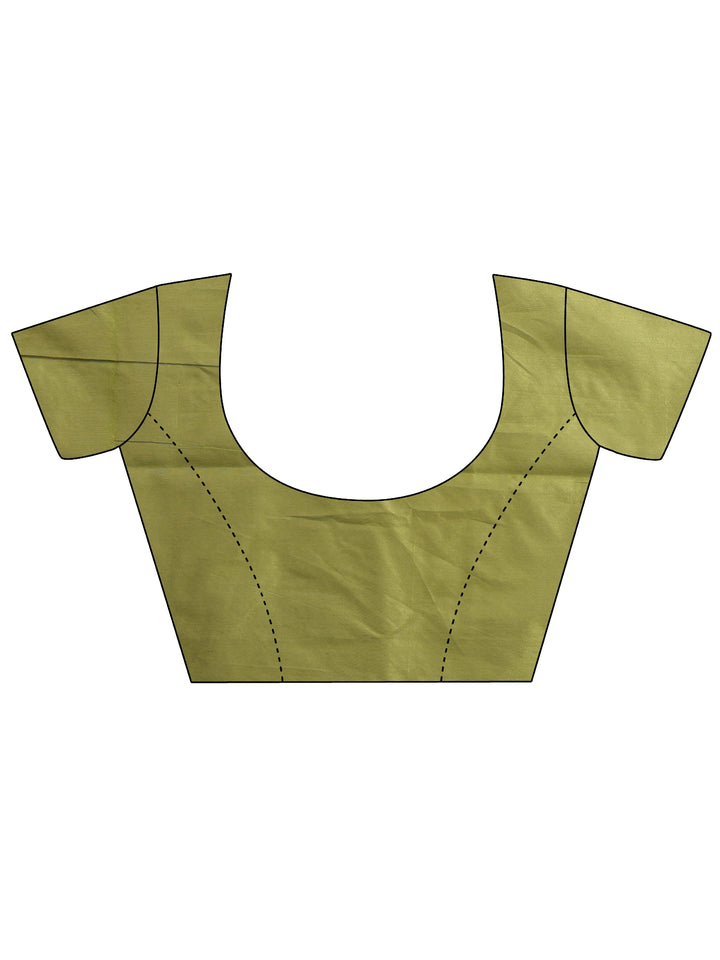 Yellow Woven Design Banarsi Silk Blend Saree With Unstitched Blouse Piece