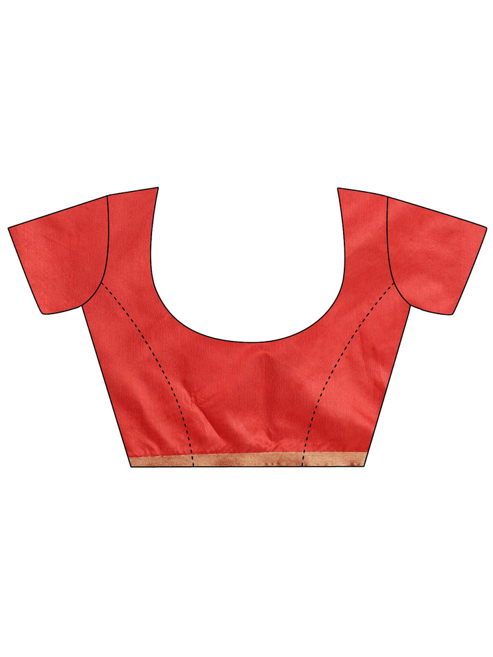 Mustard Woven Design Silk Blend Saree With Unstitched Blouse Piece