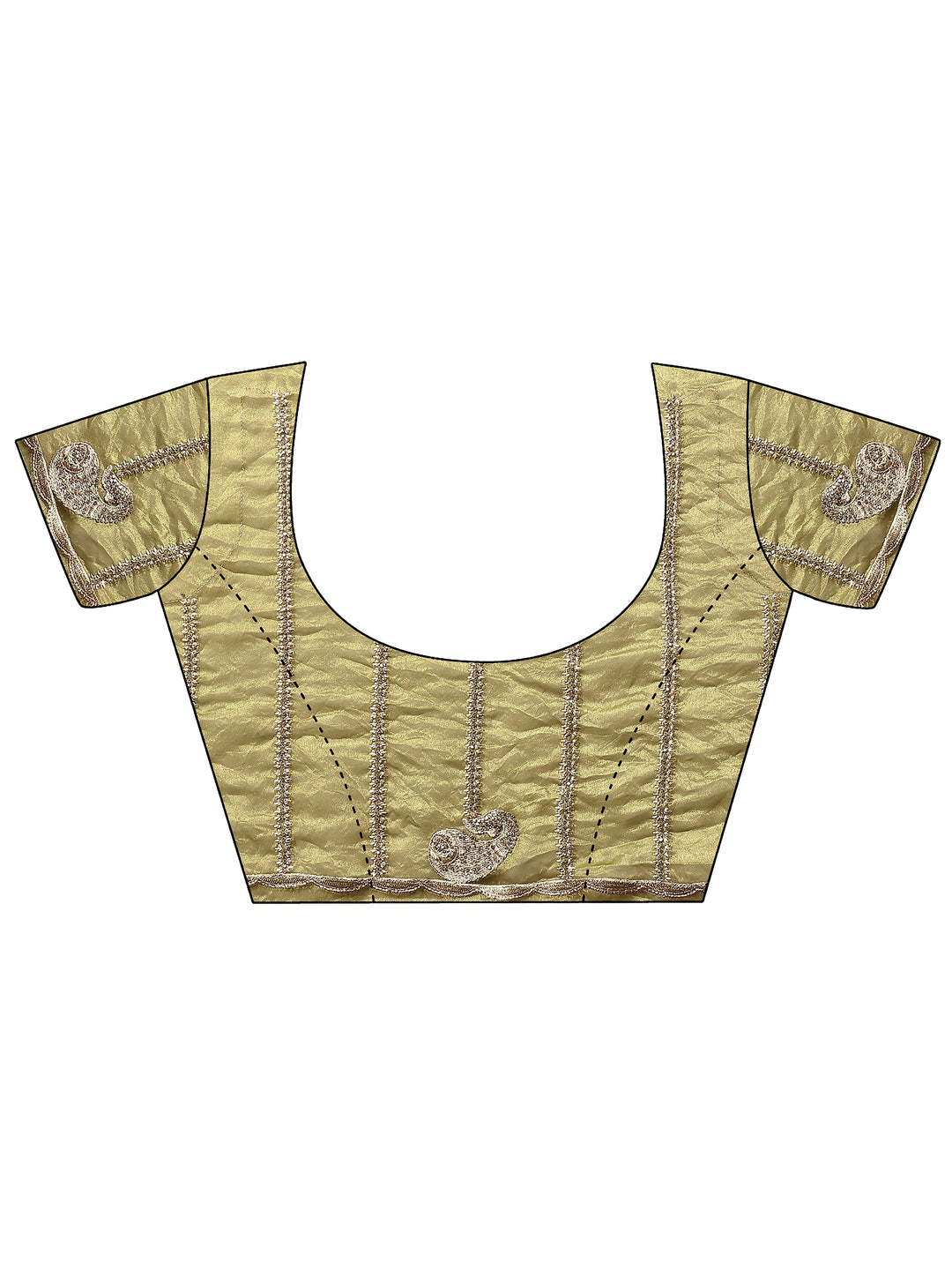 Green Leheriya Embellished Silk Blend Saree With Unstitched Blouse Piece