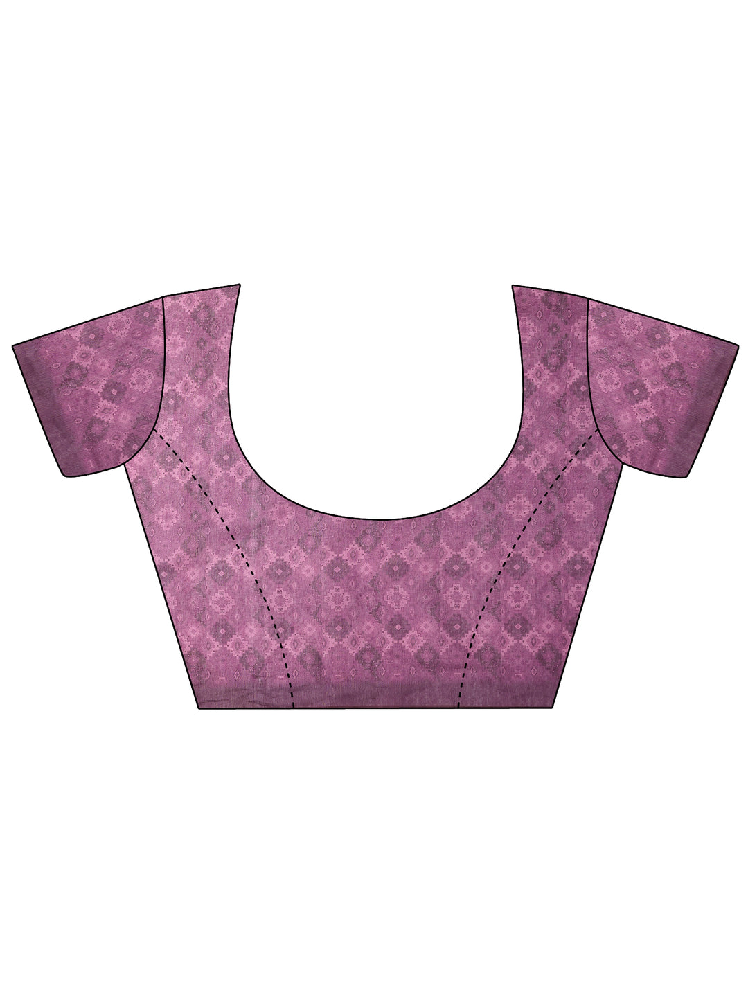 Multi Printed Silk Blend Sarees With Unstitched Blouse Piece