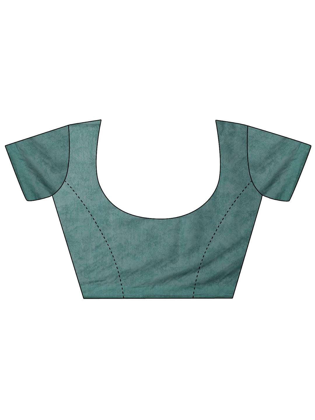 Blue Printed Silk Blend Sarees With Unstitched Blouse Piece