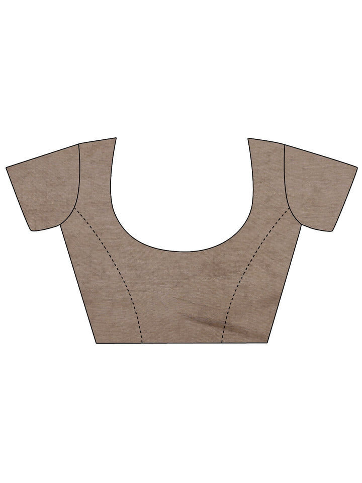 Green Tribal Printed Sarees With Unstitched Blouse Piece